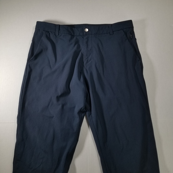 Lululemon Commission Pants Men's Size 34x30 Navy Blue Warpstreme Fabric - Picture 3 of 9
